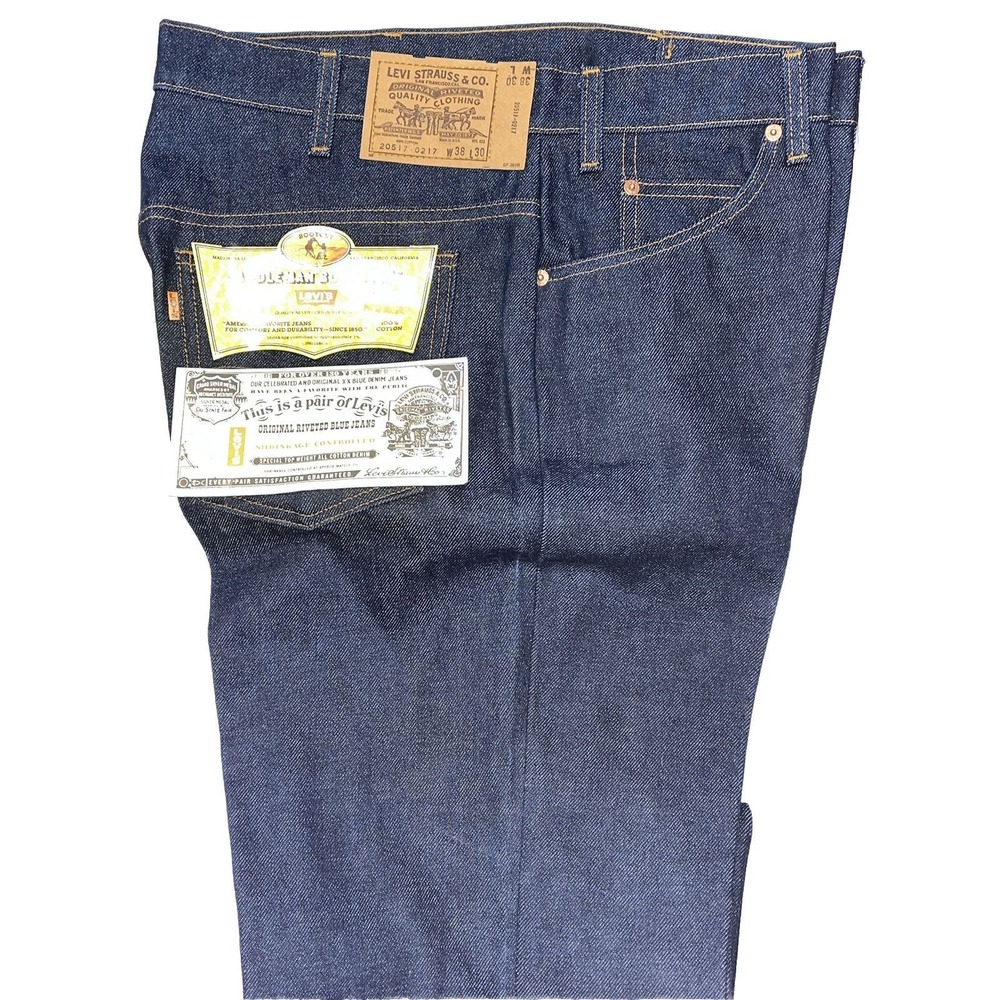 Levi’s Vintage 1981 Saddleman 517 Cowboy Western Boot Denim Jeans NOS Tags New